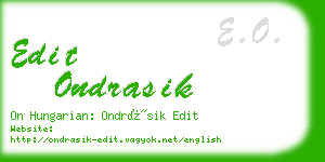 edit ondrasik business card